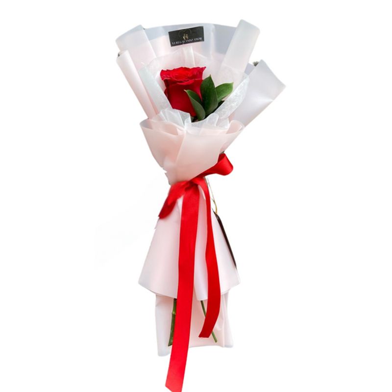 GENERICO - Ramo de 1 Rosa - Ramo de Flores