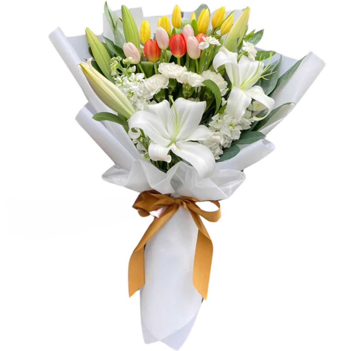 VI REGALANDO AMOR - Ramo Imperial de 15 tulipanes aleatorios -  Ramo de Flores