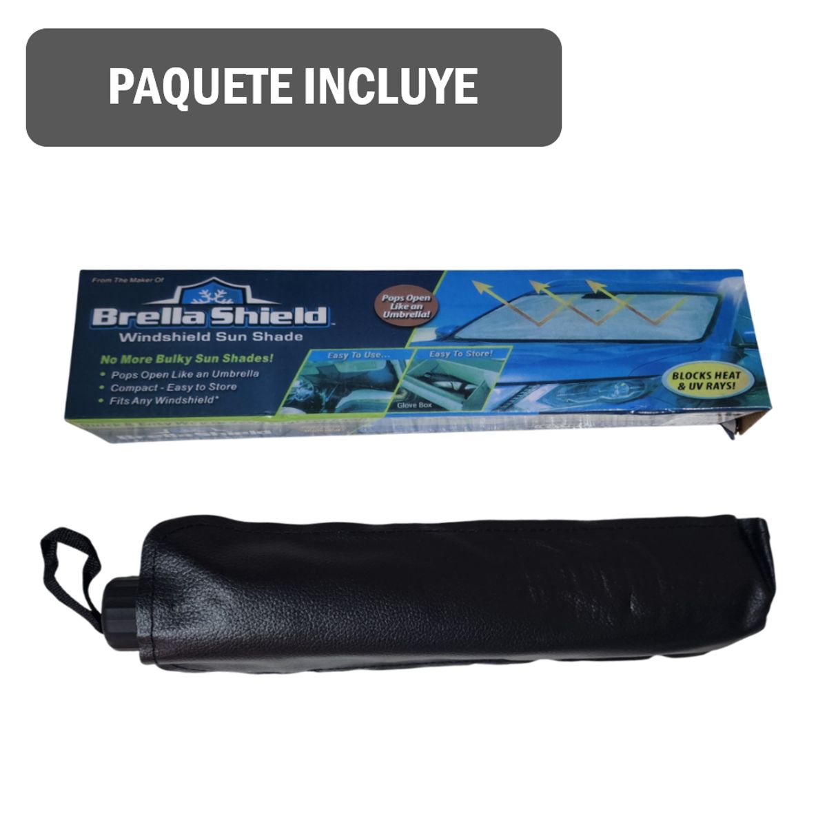 GENERICO - Tapasol De Parabrisas Frontal Plegable 125x75cm Protector Uv