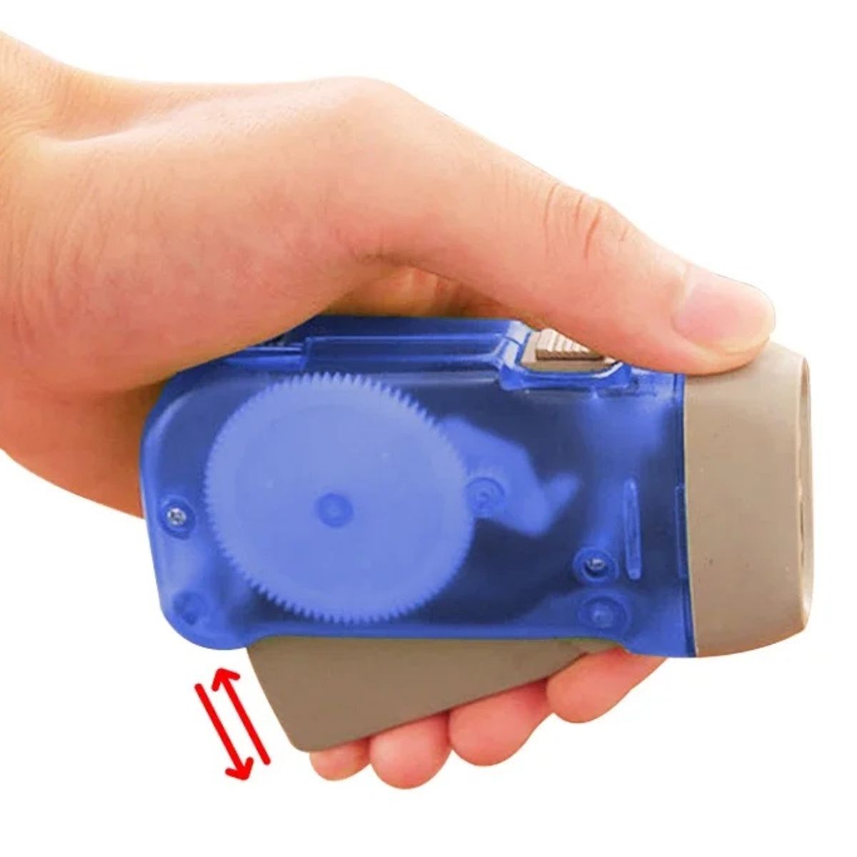 GENERICO - LINTERNA DINAMO LED FRICCION PORTATIL