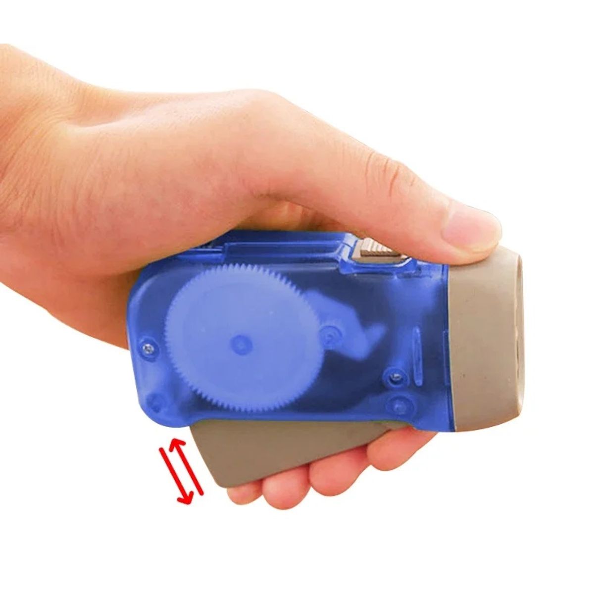 GENERICO - LINTERNA DINAMO LED FRICCION PORTATIL