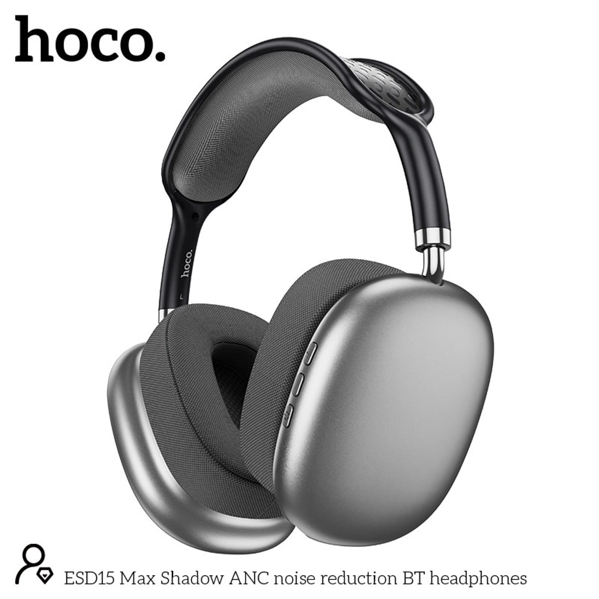 HOCO - Audifonos Bluethoot Hoco Esd15 Max Con Anc - Negro Negro