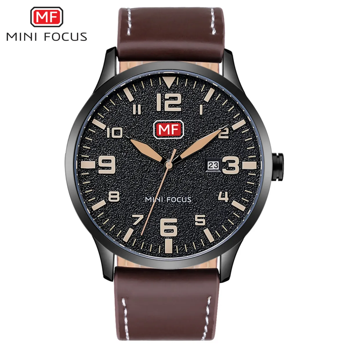 MINI FOCUS - Reloj Mini Focus 0158G para Hombre con Correa de Cuero en Caja