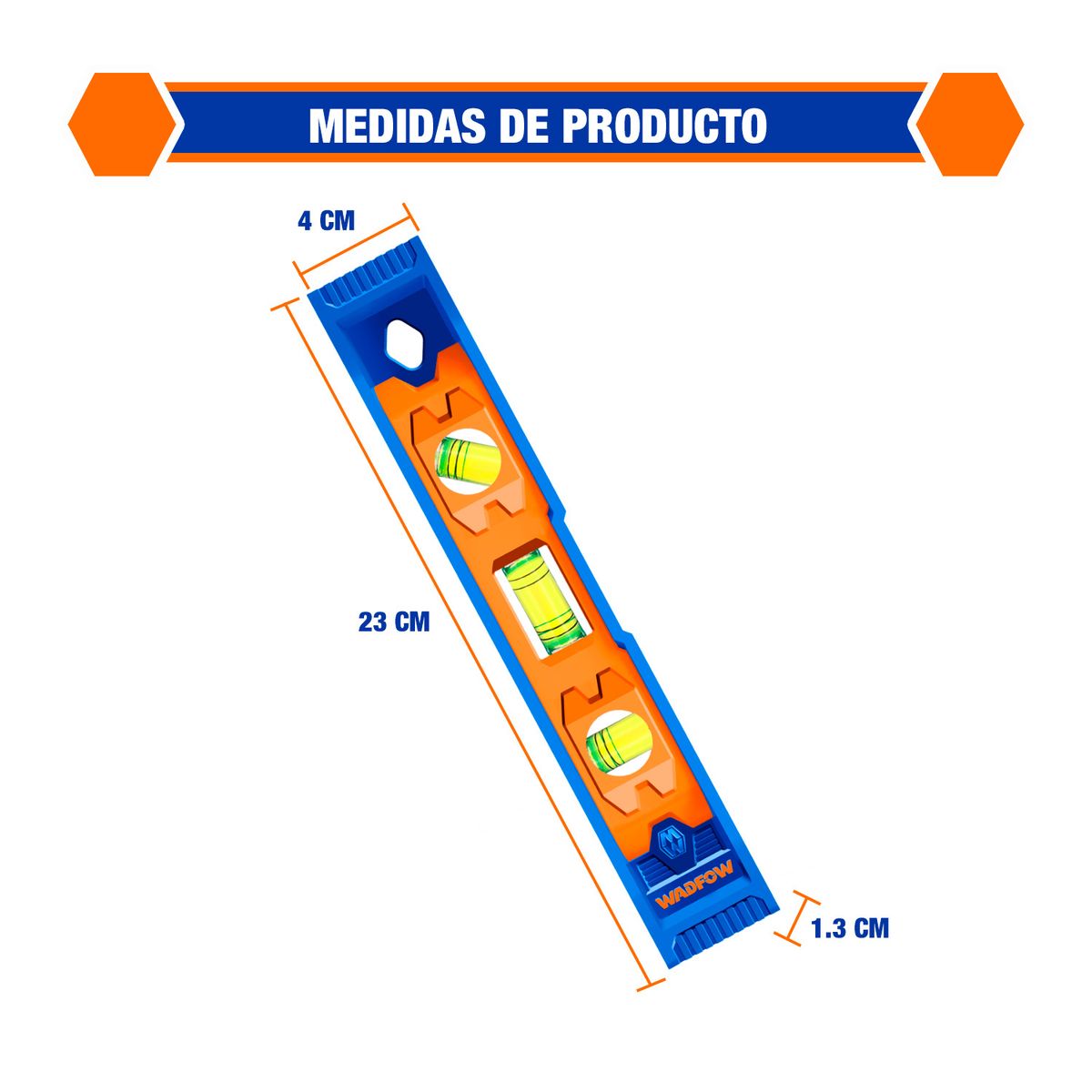 GENERICO - Nivel Torpedo Magnético 9 Pulgadas Duradero Y Preciso