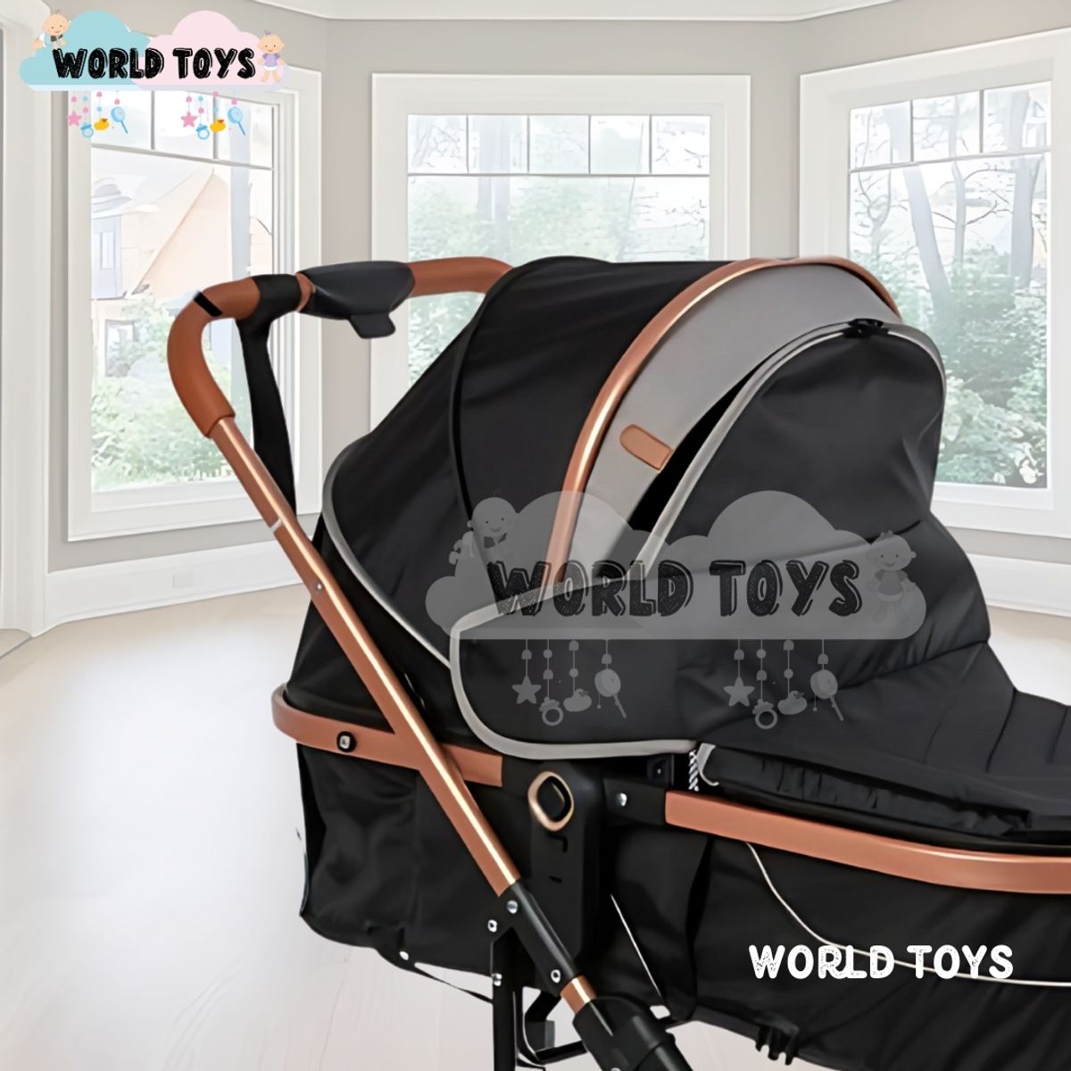 BABY - Coche Cuna Moisés de Lujo «BABY MIAMI» Gray