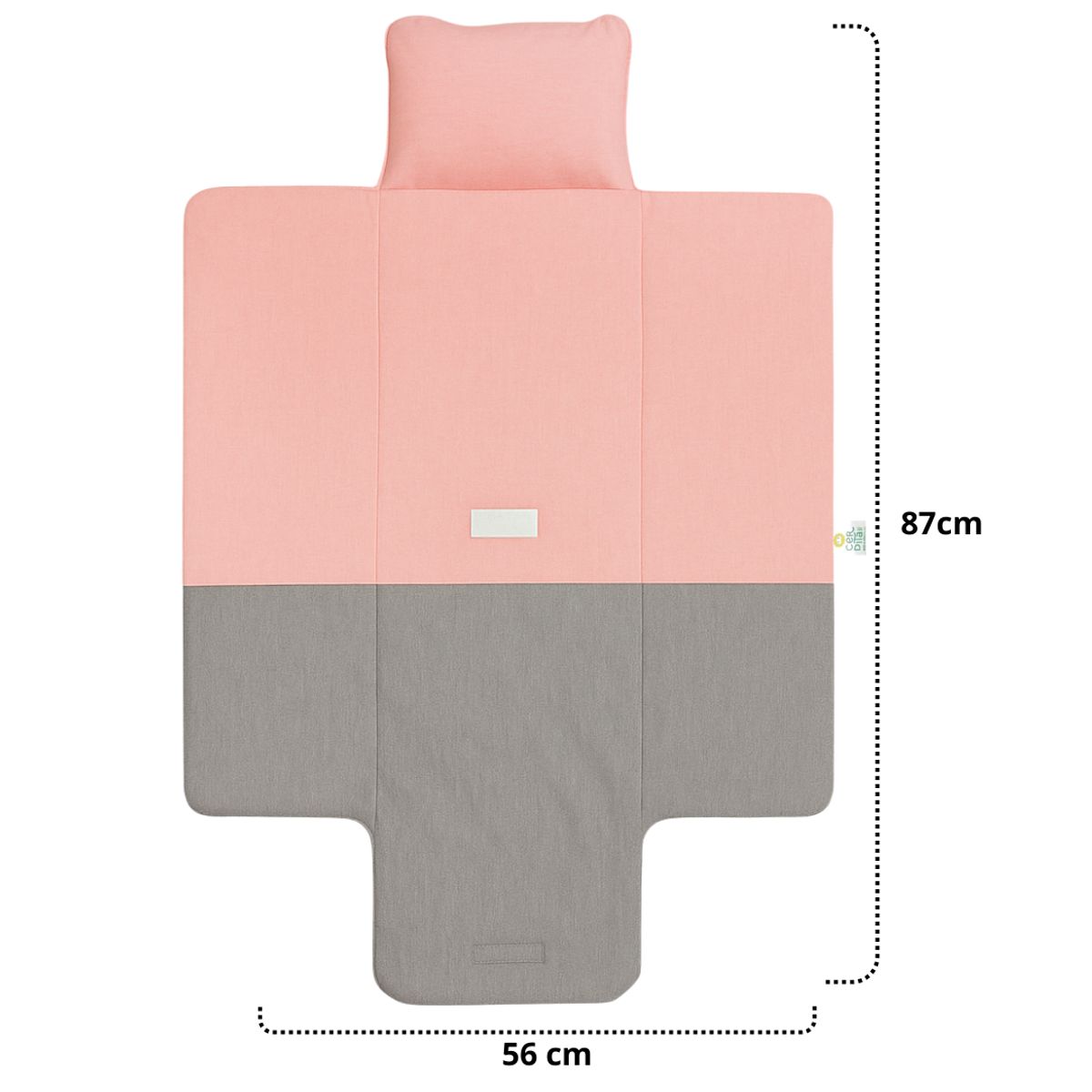 GENERICO - Cambiador de Pañal Portátil con Almohada Bebé Rosado