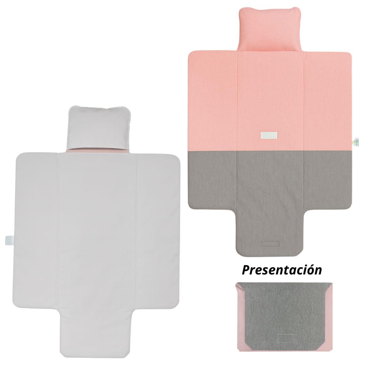 GENERICO - Cambiador de Pañal Portátil con Almohada Bebé Rosado