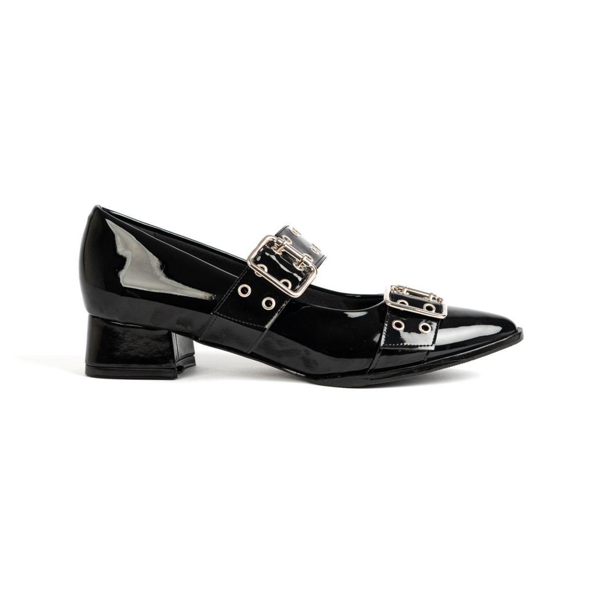 PALINI SHOES - taco 3 en punta para mujer color negro