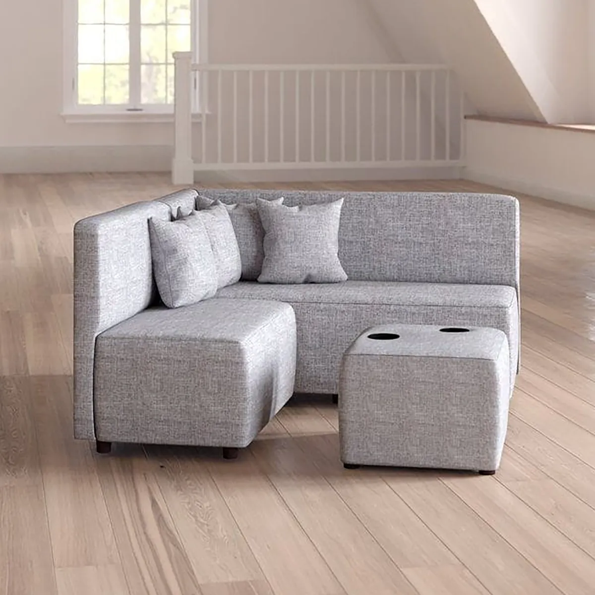 GENERICO - Seccional Modular Prisma + mesa portavasos