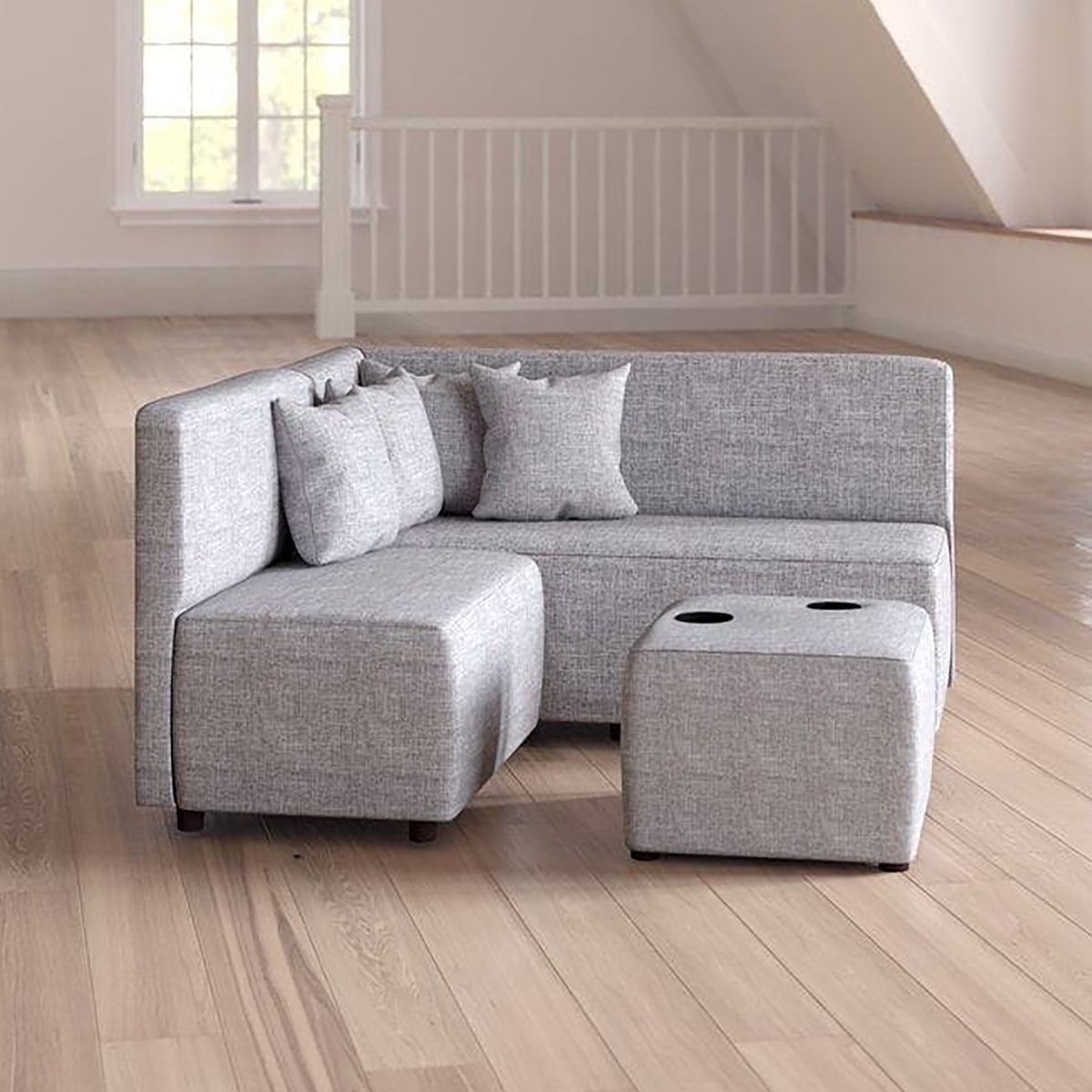 GENERICO - Seccional Modular Prisma + mesa portavasos