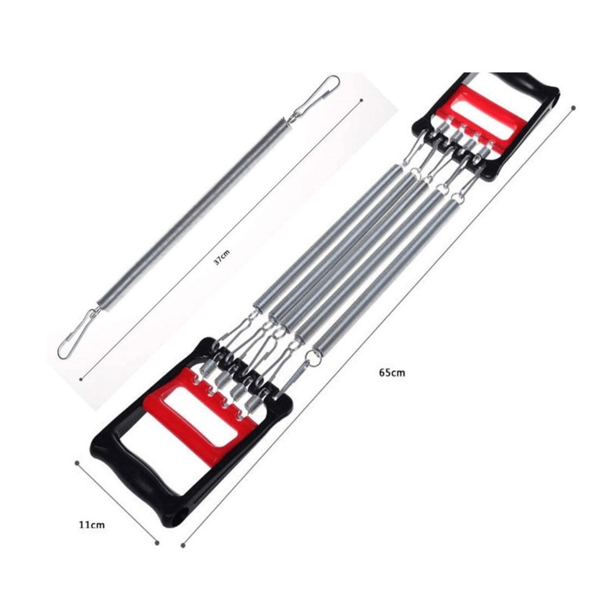 GENERICO - Extensor de pecho de metal de 5 resortes ajustables