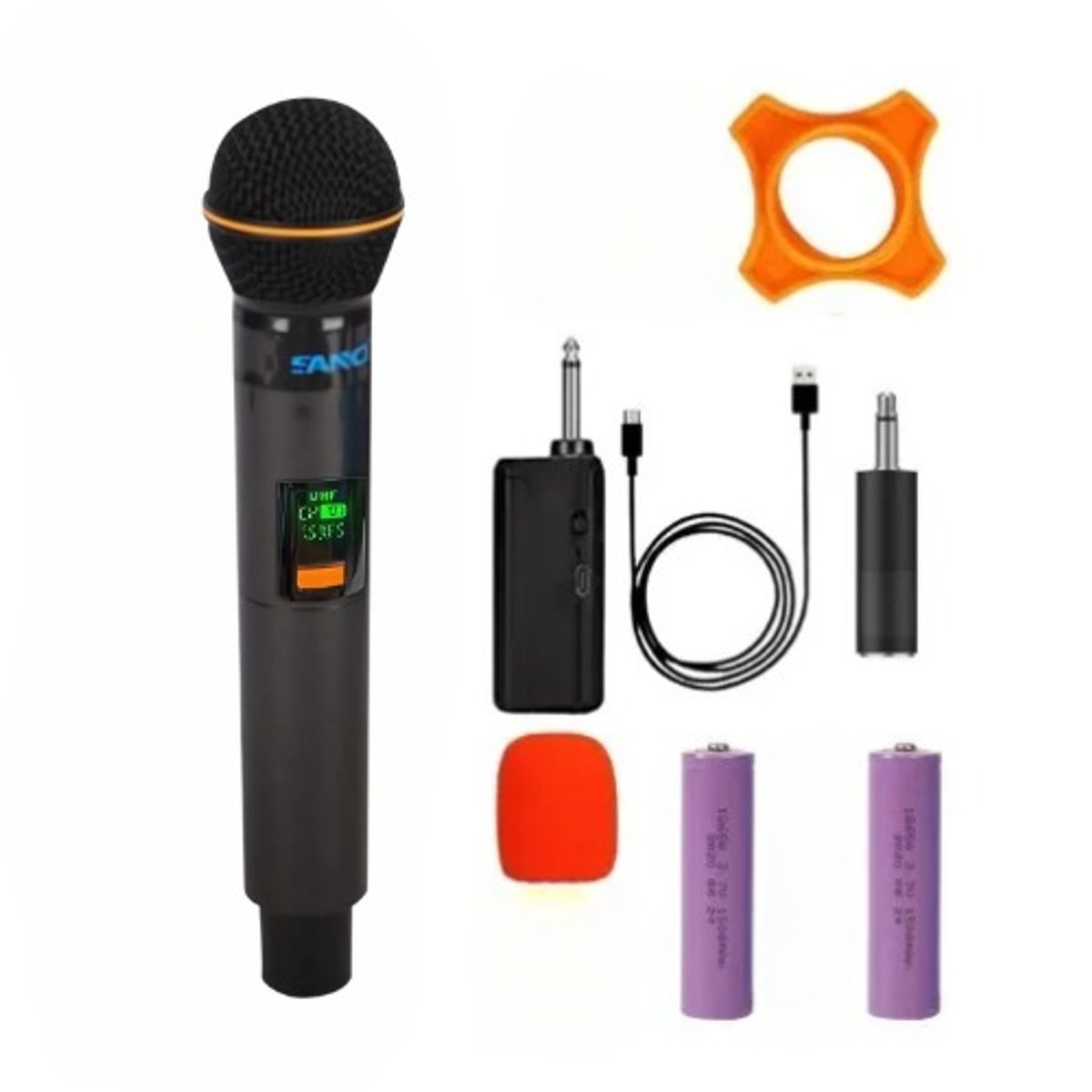 SANC - Micrófono Inalámbrico Recargable Sanci Sc-h8017