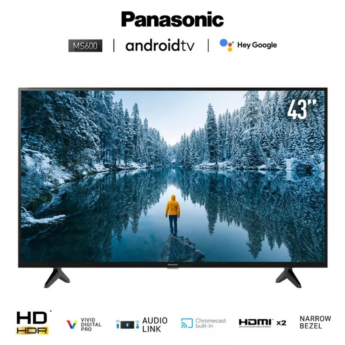 PANASONIC - Televisor Panasonic 43 TC-43MS600P LED FHD Android Tv