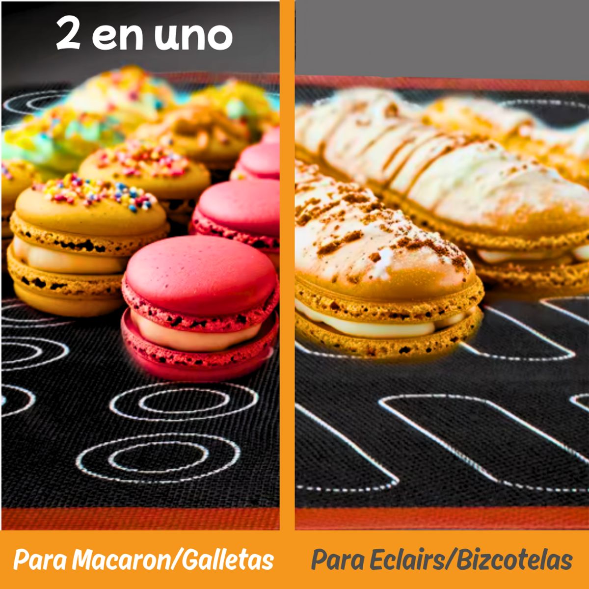 GENERICO - Lamina Silicona Perforada Reversible 2 en 1 Doble Cara Silpat 40x30cm