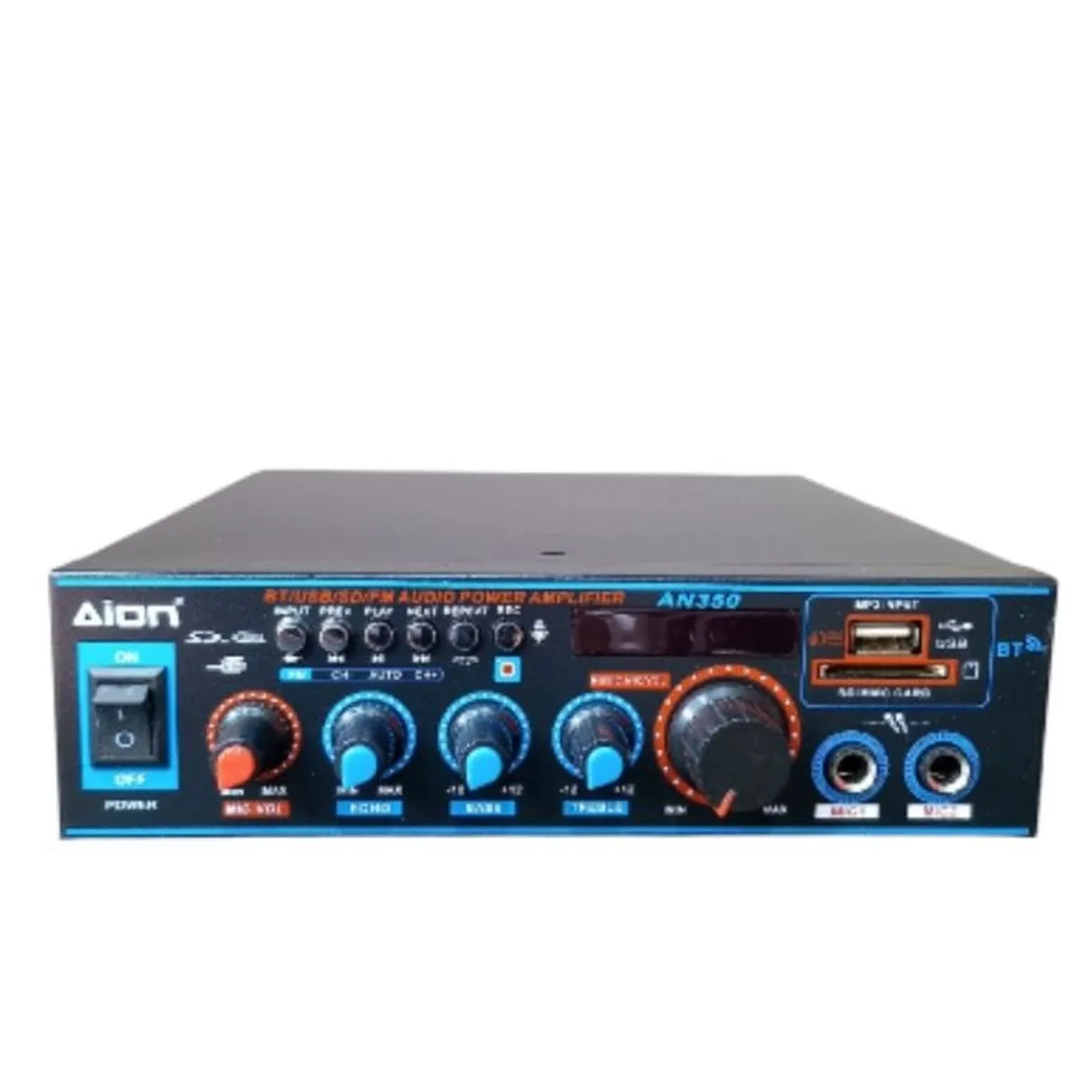 GENERICO - AMPLIFICADOR POWER DE SONIDO BLUETOOH USB RADIO KARAOKE