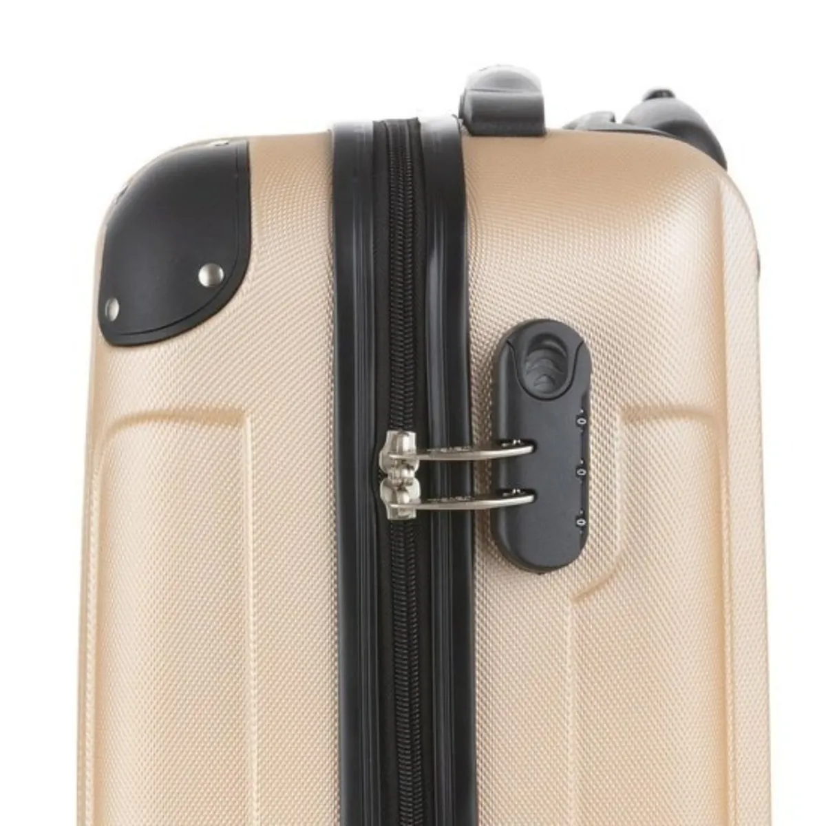 GENERICO - Set de 3 Maletas Duras con Clave de Viaje