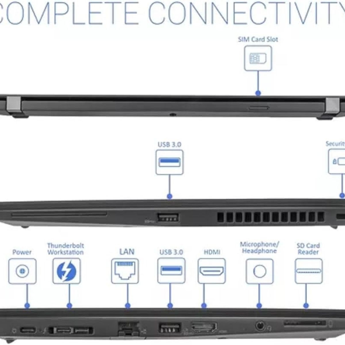 LENOVO - Lenovo ThinkPad T480s Intel Core i5-8350U  12 RAM  256GB SSD