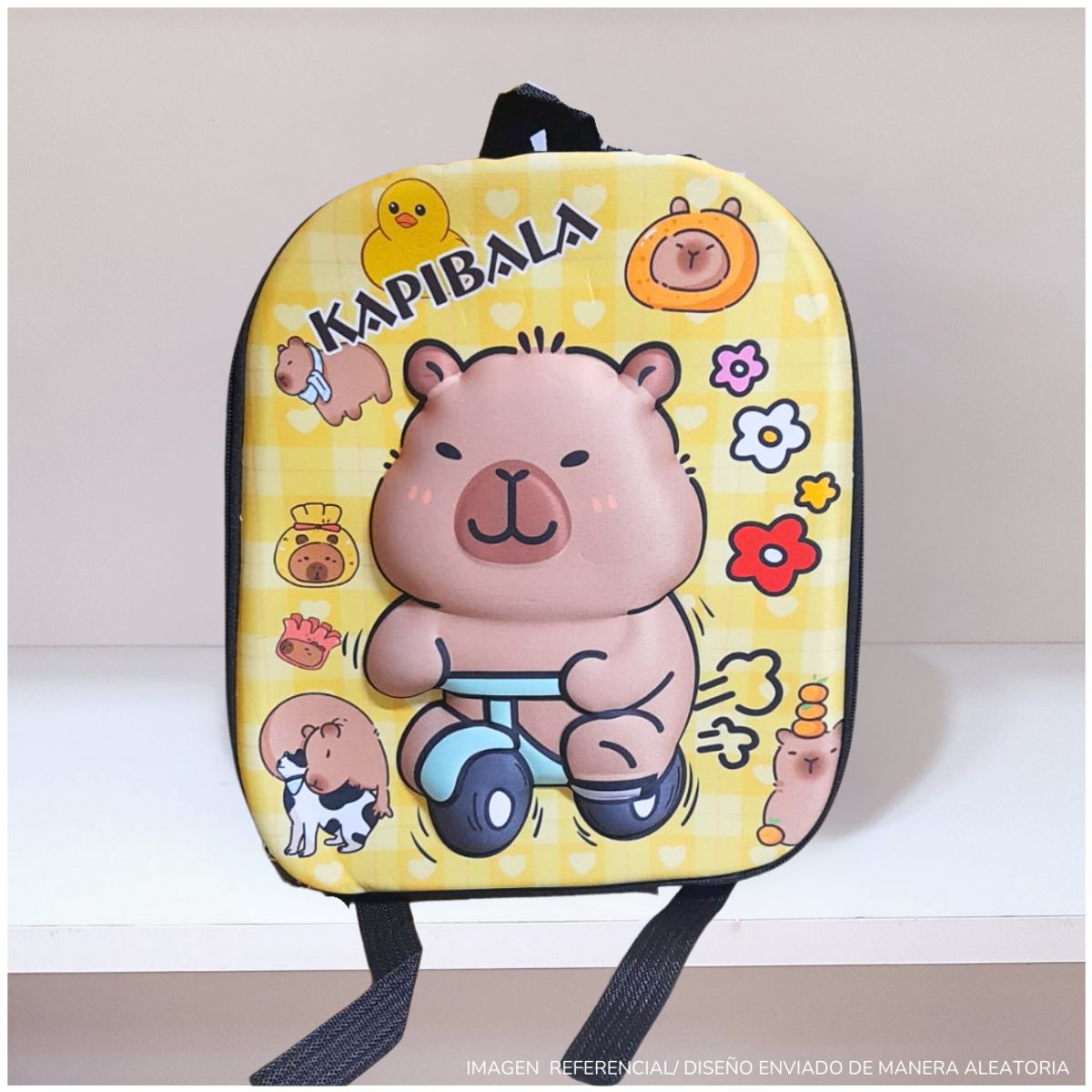 GENERICO - Mochila Capibara Escolar Kawai Niños y Niña
