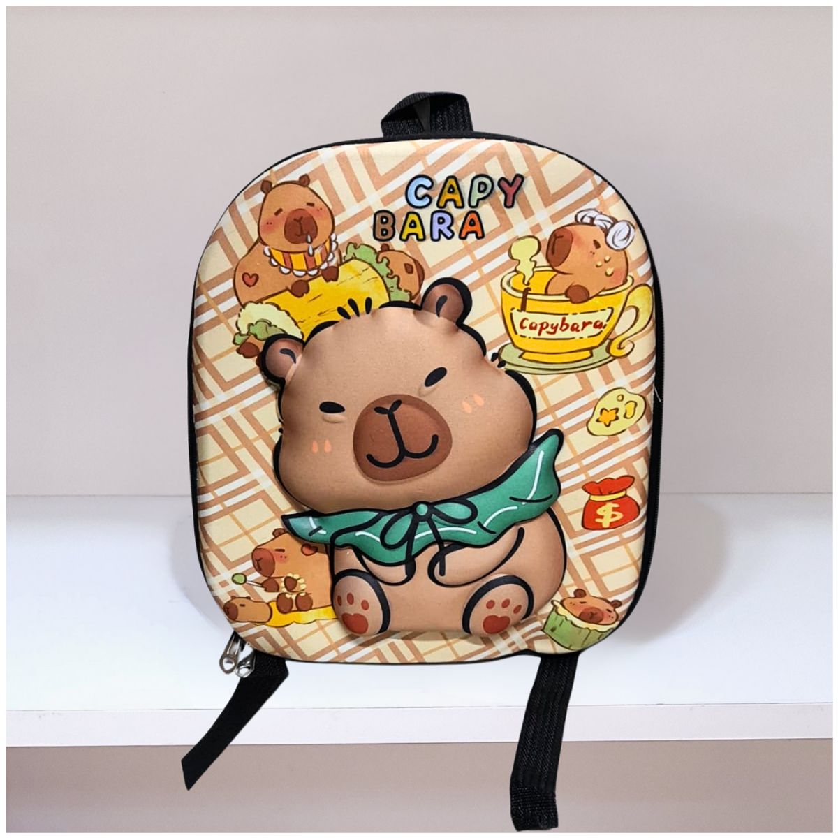 GENERICO - Mochila Capibara Escolar Kawai Niños y Niña