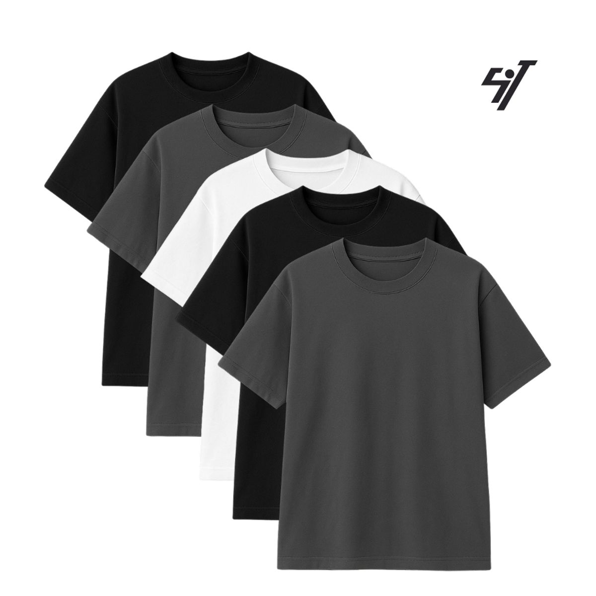 GENERICO - POLOS OVERSIZE STREETWEAR M PACK X5