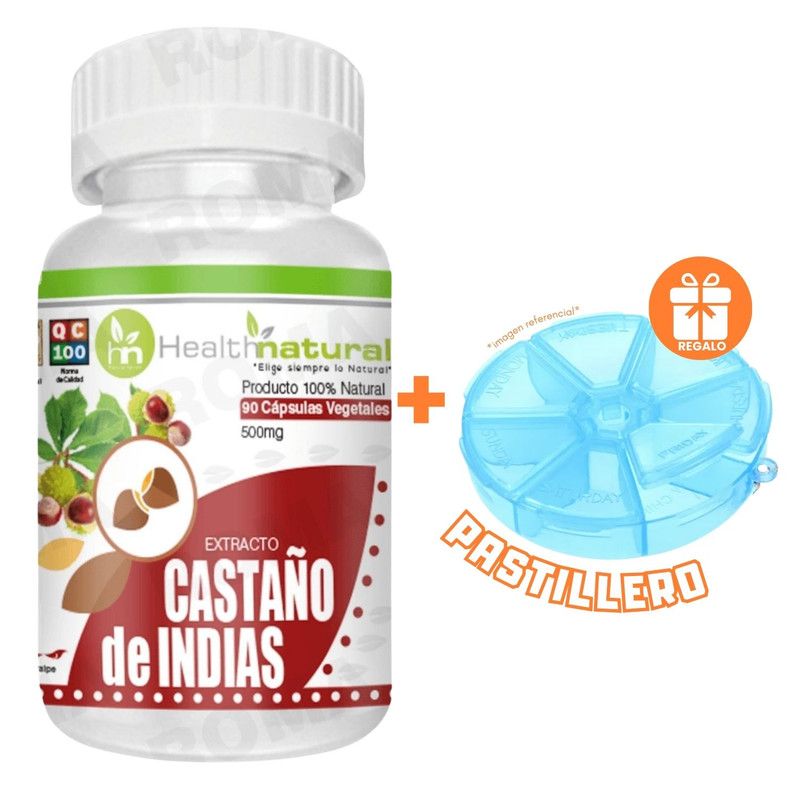HEALTHNATURAL - CASTAÑO DE INDIAS HEALTHNATURAL 500MG + REGALO PASTILLERO