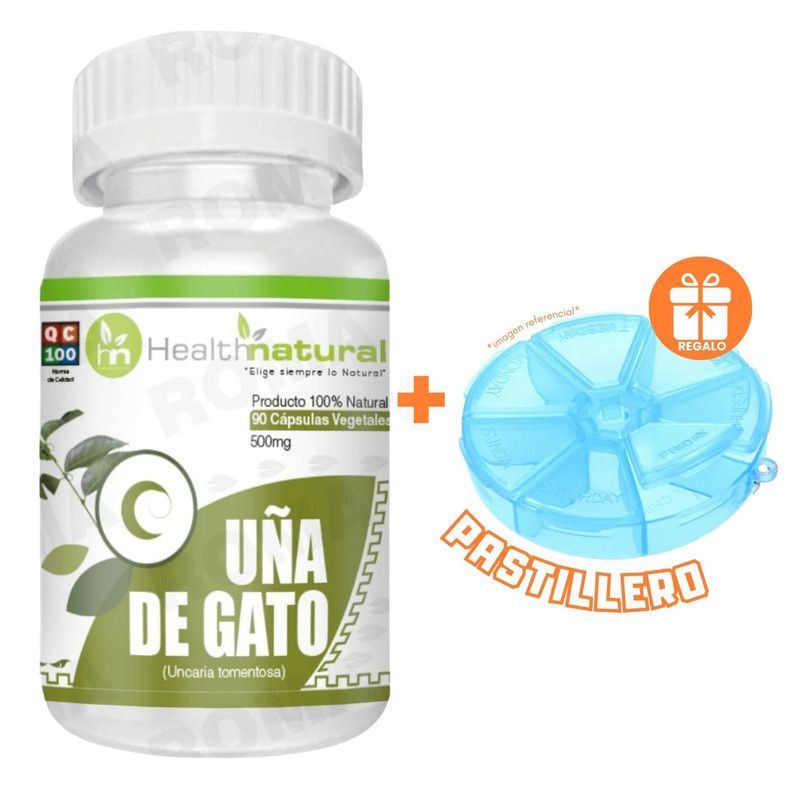 HEALTHNATURAL - UÑA DE GATO HEALTHNATURAL 500MG + REGALO PASTILLERO