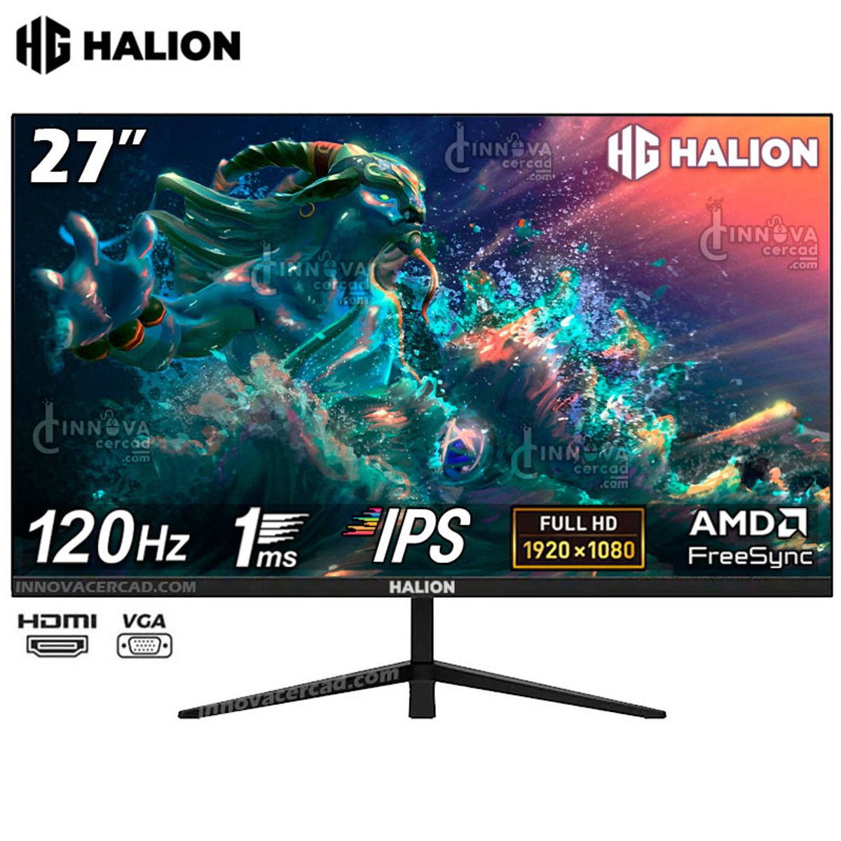 HALION - Monitor Halion 2712ff 27 Full Hd, Ips, 120hz, 1ms, Freesync