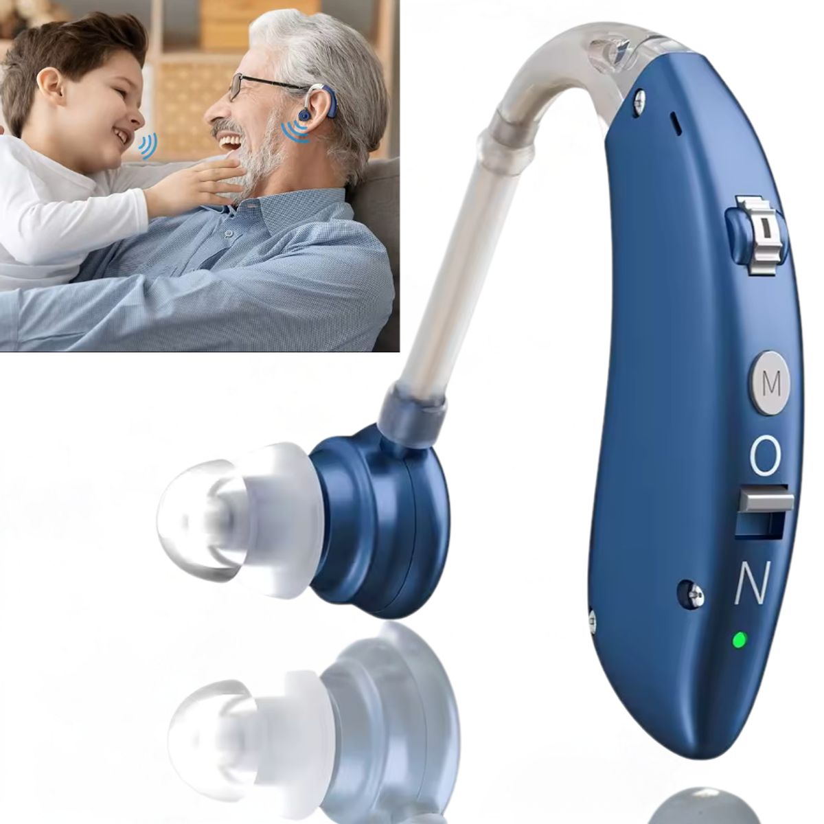 GENERICO - Audifono  Para Sordera  AMPLIFICADOR de Sonido Digital Recargable