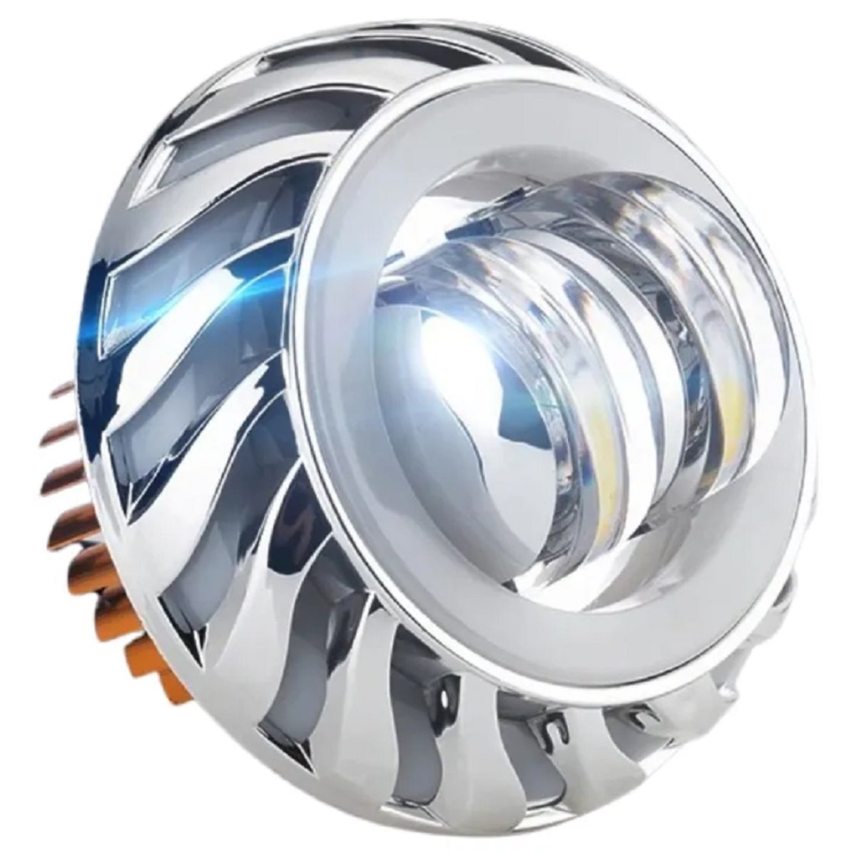 GENERICO - 1Pcs Ojo Faro de Diablo 40W Multifunción Luz Dual + Cálida