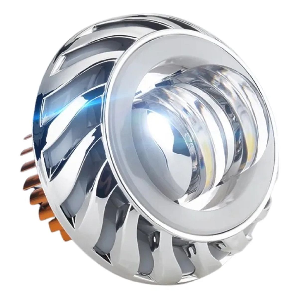GENERICO - 1Pcs Ojo Faro de Diablo 40W Multifunción Luz Dual + Cálida