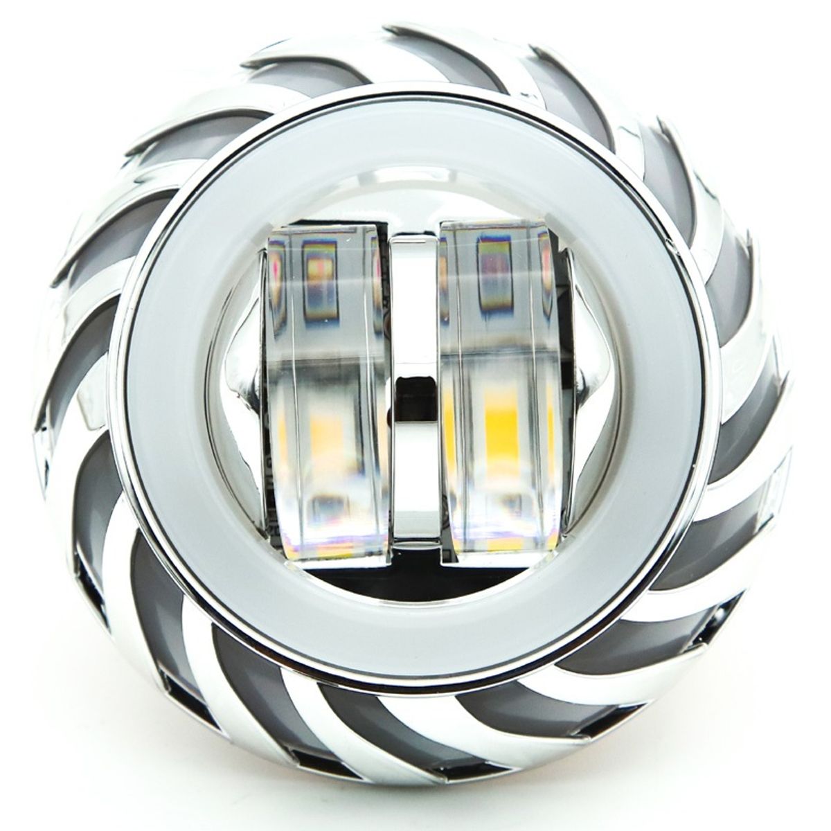 GENERICO - 1Pcs Ojo Faro de Diablo 40W Multifunción Luz Dual + Cálida