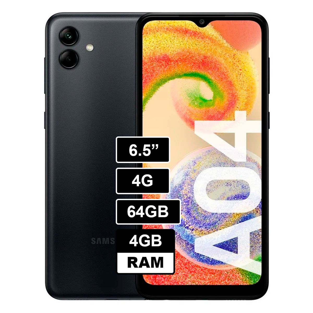 SAMSUNG - Galaxy A04 4GB RAM 64GB Negro