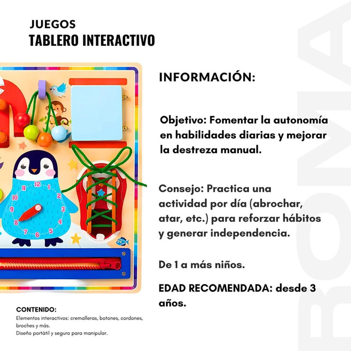GENERICO - TABLERO INTERACTIVO  - JUEGO DIDÁTICO