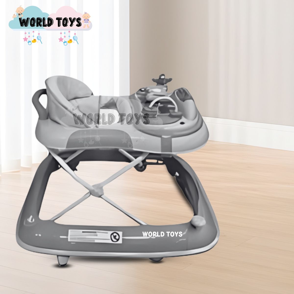 BABY - Andador Musical Plegable con Bluettoth «RUDDER» Pink