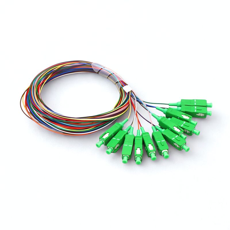 OEM - Fibra Optica Pigtail SC/APC 12 cores 0.9mm 1M Pack 2 unid