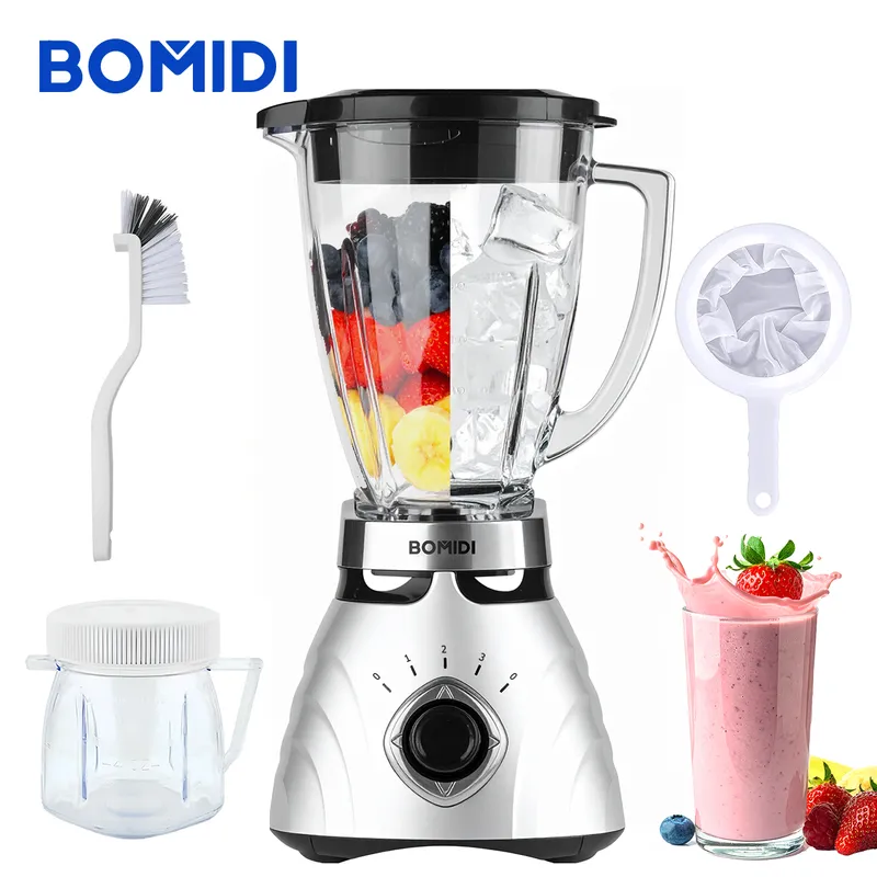 BOMIDI - Licuadora Bomidi BJ01 - 3 Niveles con Vaso pequeño BJ01 - Silver