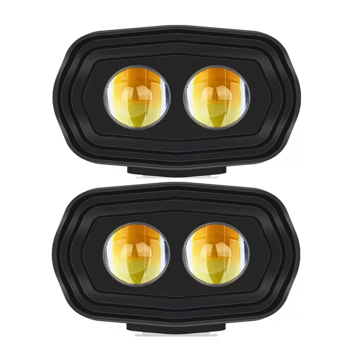 GENERICO - 2 Pcs Faro Explorador LED Dual 6W  Luz Fija + Flash