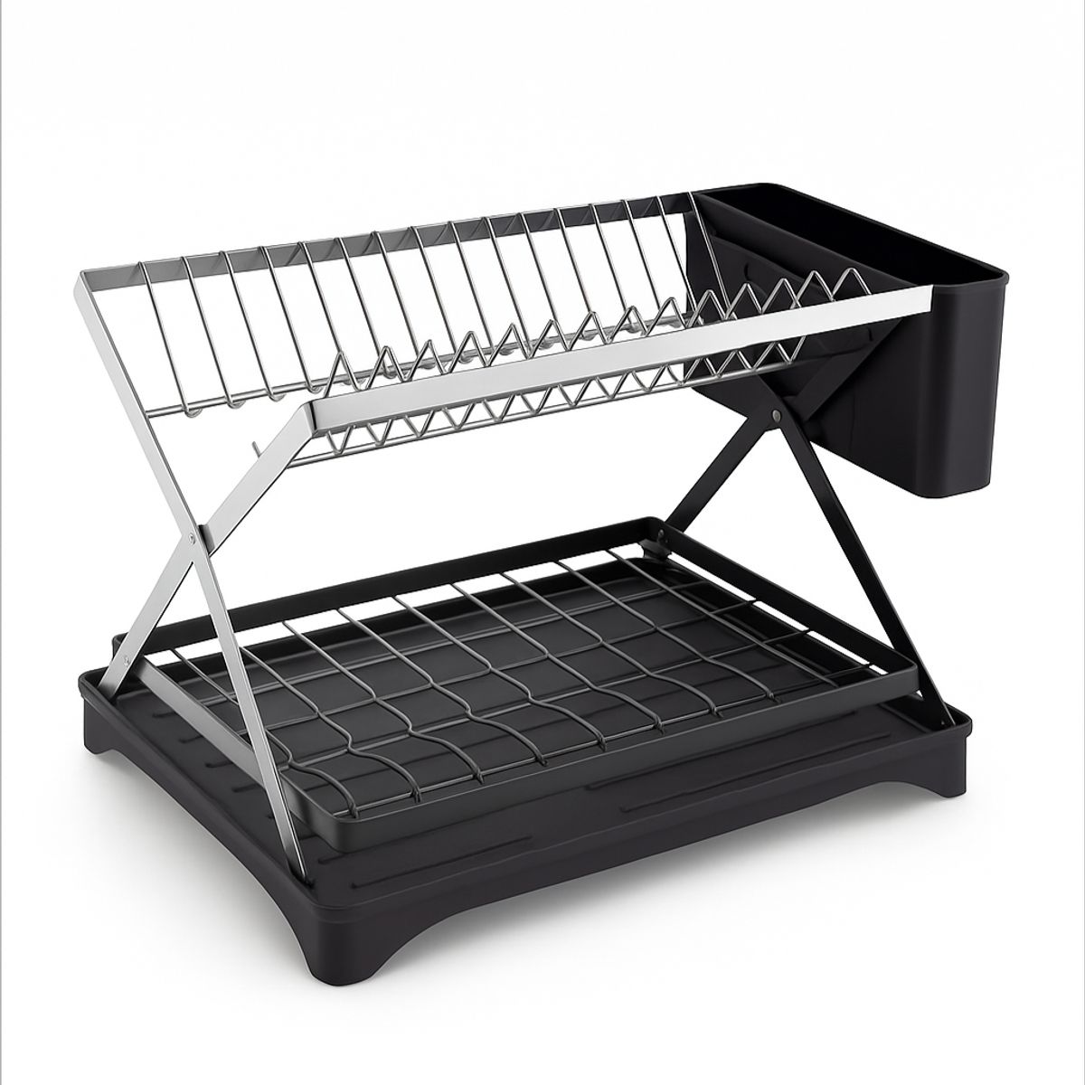 GENERICO - Escurridor Organizador de Platos 2 Niveles X