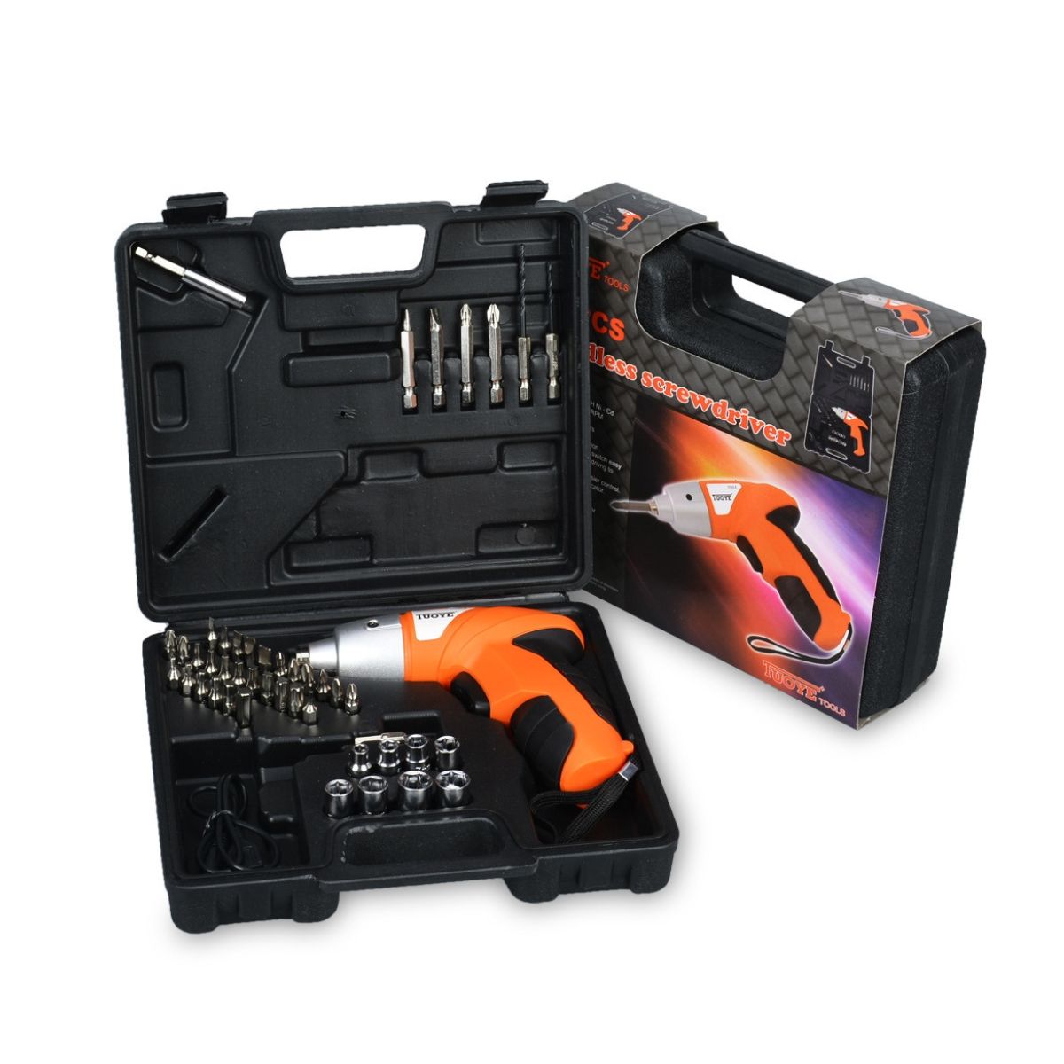 GENERICO - Destornillador Inalámbrico Eléctrico 45 Piezas