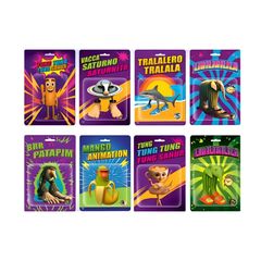 KEMUZ Set De 4 Figuras De Bloques De Construcción – Mono, Hombre Palo, Tiburón Y Rana, Juguete Educativo De ABS Para Niños 7-14 Años