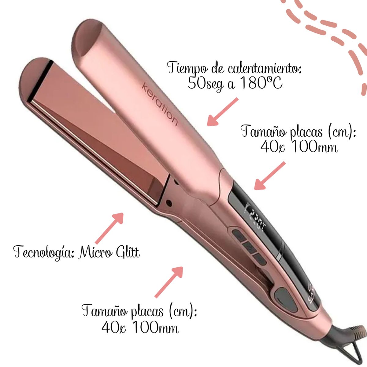 GAMA - Plancha Alisadora GAMA Keration Digital X-WIDE - BECHS0000001440