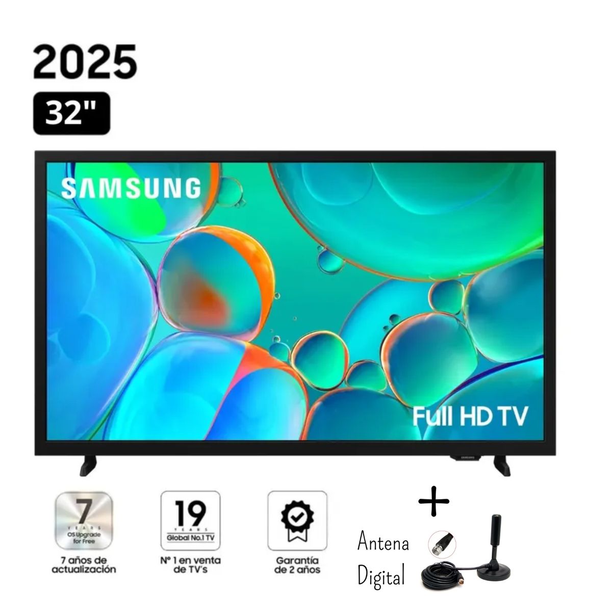 SAMSUNG - Televisor Samsung 32 HD Smart TV H5000F 2025 + Antena