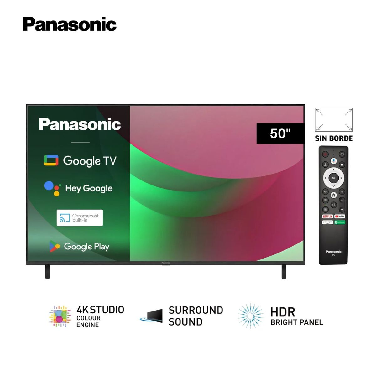 PANASONIC - Televisor Panasonic 50'' TC-50NX700P  Led UHD 4K Google Tv