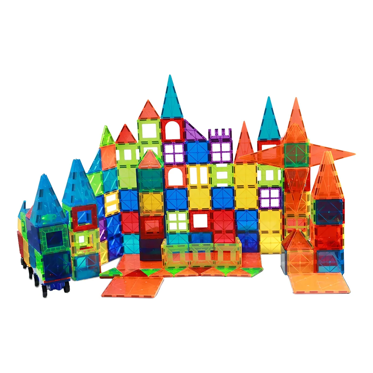 TOYUN TOYUN - Juego De Bloques De Construcción Magnéticos 3d 60 Piezas