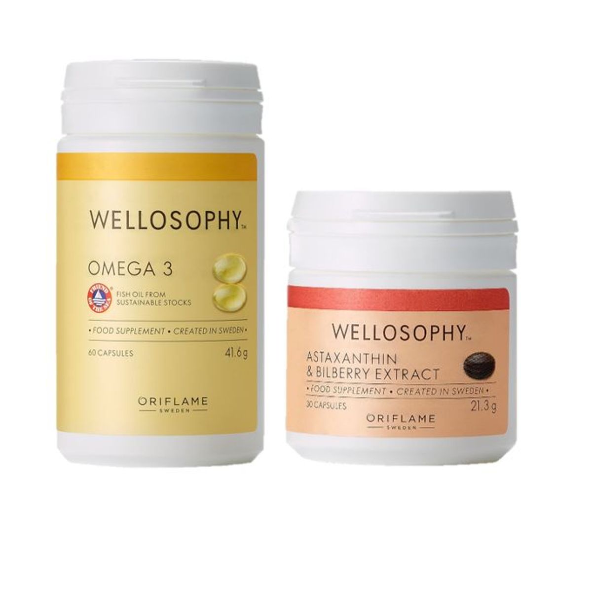 WELLNESS - Astaxantina con Extracto de Arándano  y Omega 3 Oriflame