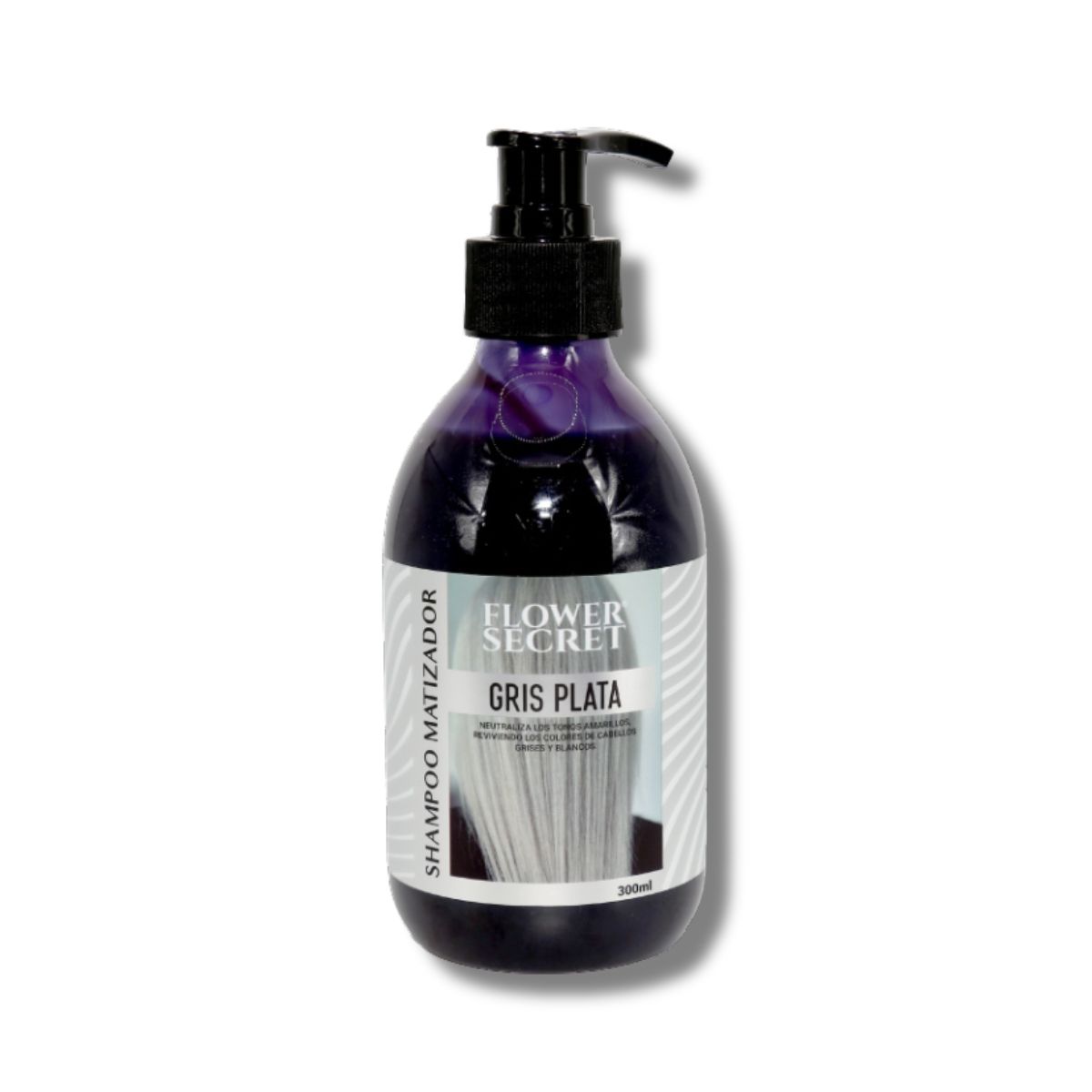 FLOWER SECRET - Flower Secret Shampoo Matizador Color Gris Plateado 300ml