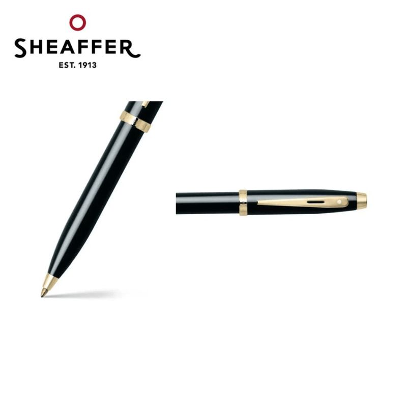 SHEAFFER - Bolígrafo Sheaffer Serie 100 Negro brillante / dorado