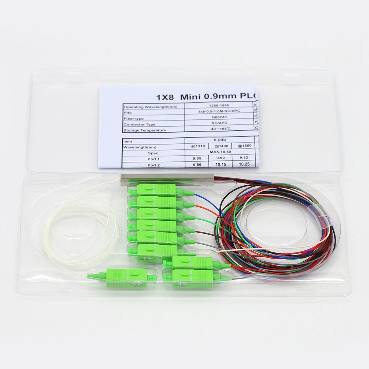 OEM - Divisor PLC Monomodo 1x8 SC/APC 1 Metro