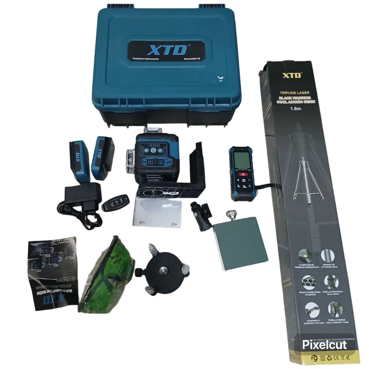 XTD - COMBO NIVEL LASER 16 LINEAS + WINCHA LASER Y TRIPODE