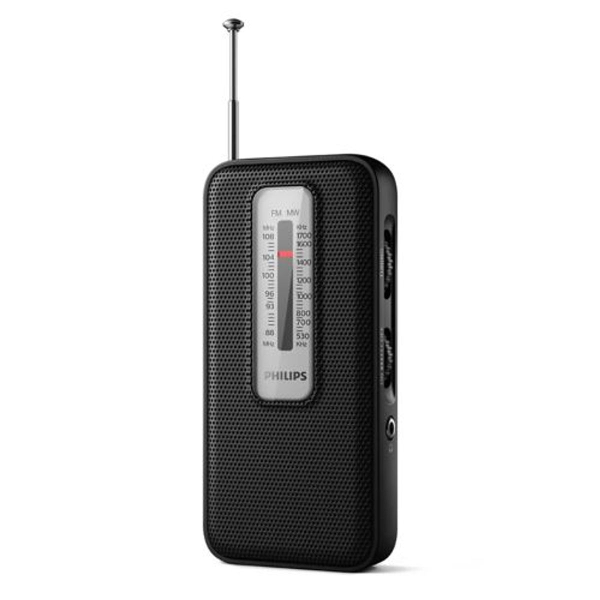 PHILIPS - Radio Portátil a Pilas Retro Philips AM/FM TAR1506  - Negro